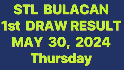 stl result bulacan today|Stl result .